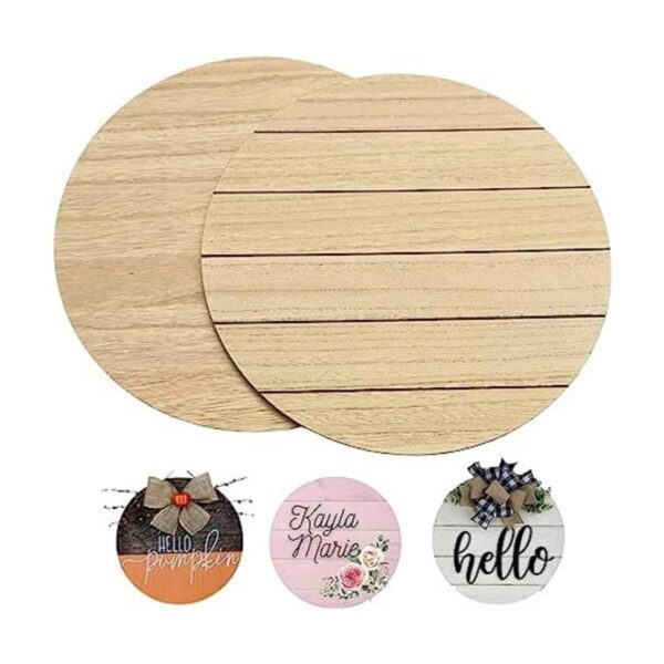 CADE KAI Juego de 2 círculos de madera reversibles de
