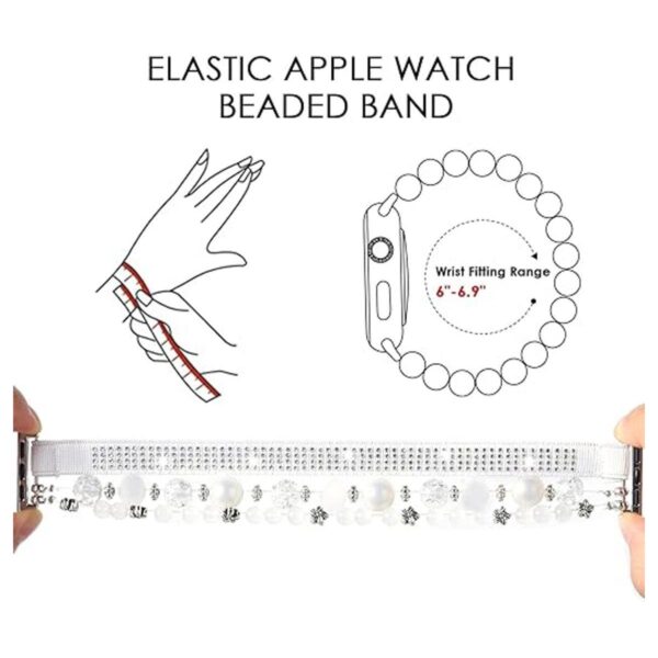 CAGOS Pulsera de abalorios compatible con Apple Watch_3
