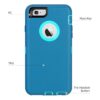 CAFEWICH Funda para iPhone 66S a prueba de golpes de alto_4