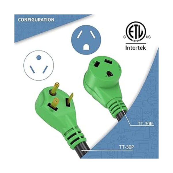 CAMPER MATTERS Cable de extensión de alimentación para RV_4