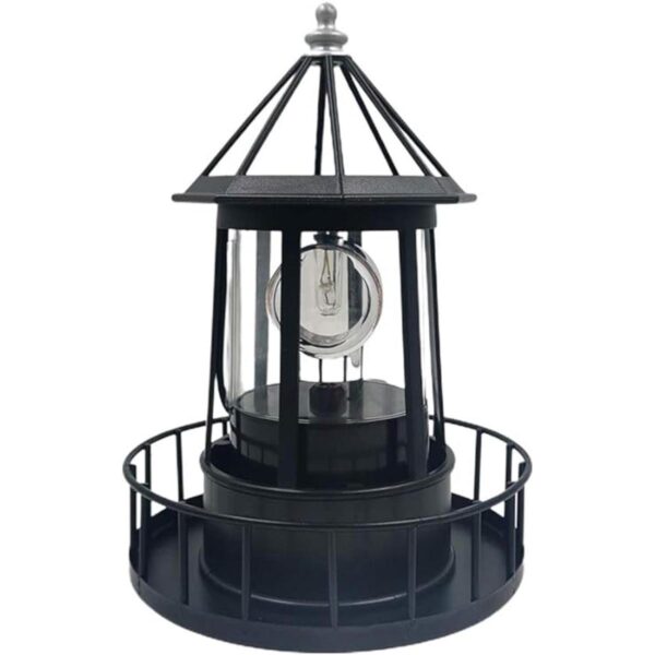 CALIDAKA Faro solar LED con energía solar de 360 grados_1