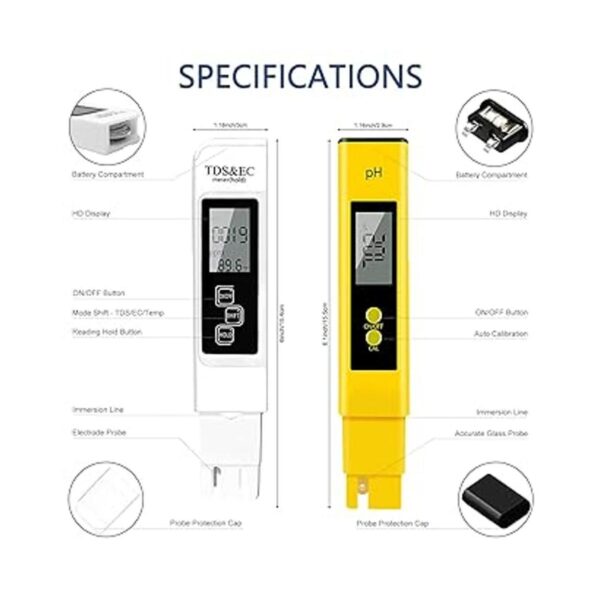 CANNABMALL Medidor de pH medidor TDS PPM y medidor de_2