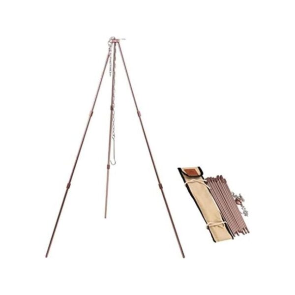 CAMPINGMOON MS080BRZ Trípode portátil para fogata de 31.5_1
