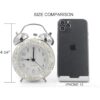 CARCHILE Reloj despertador de diamantes de imitación con_4