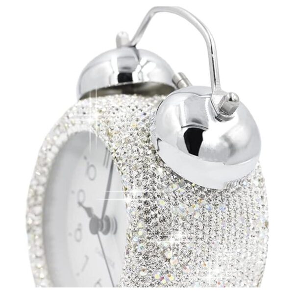 CARCHILE Reloj despertador de diamantes de imitación con_3