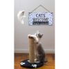 CARISPIBET Cats Welcome Letrero divertido para decoración_4
