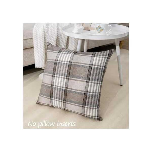 CARRIE HOME Juego de 2 fundas de almohada a cuadros