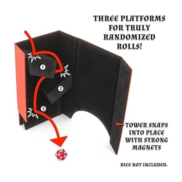 CASEMATIX Juego de torre y bandeja de dados portátiles con_5