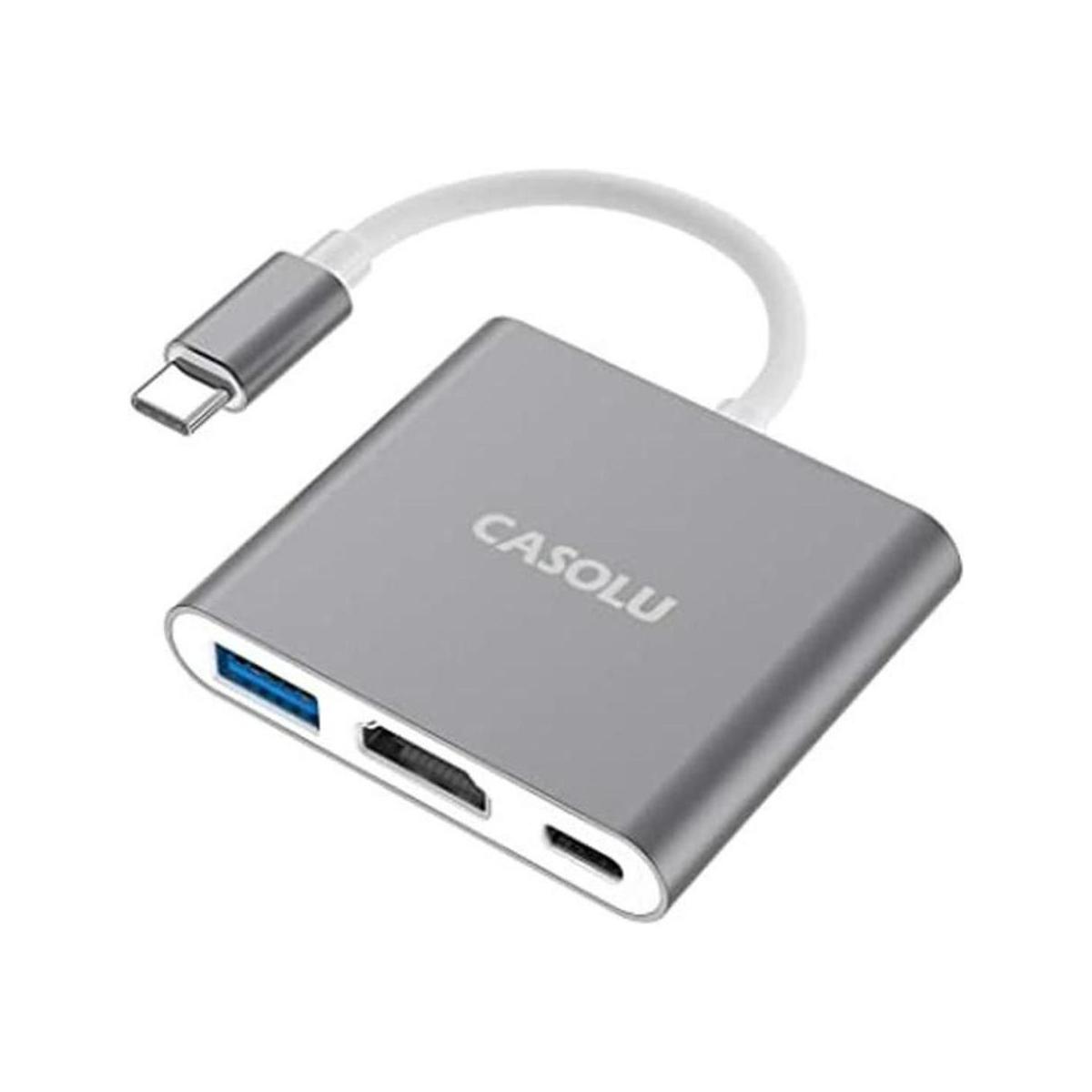 CASOLU Adaptador USB Ctipo C a HDMI adaptador