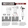 CASOMAN Juego de 5 llaves Dr. Twist de 12 pulgada