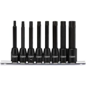 CASOMAN Juego de 8 llaves Torx Star de 38 pulgadas extra