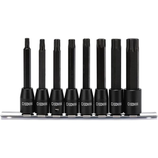 CASOMAN Juego de 8 llaves Torx Star de 38 pulgadas extra