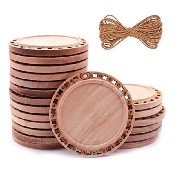 CBCMY Juego de 20 piezas de 2.16 pulgadas de madera