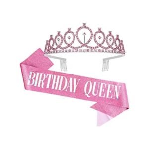 CAVETEE Juego de tiaras y tiaras de cumpleaños de reina y