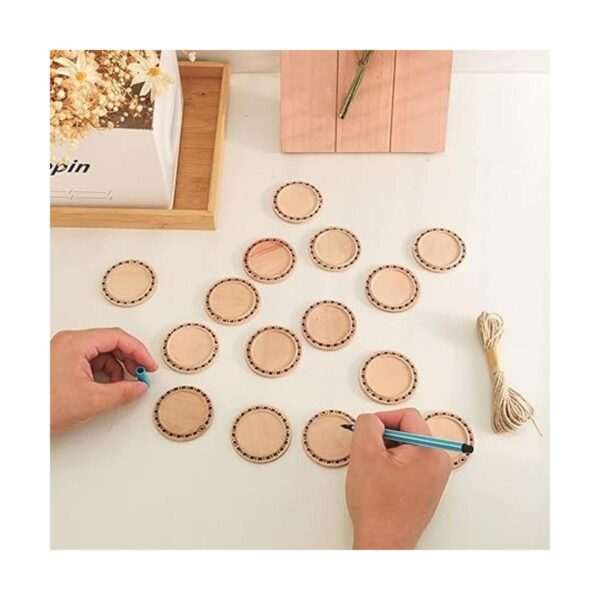 CBCMY Juego de 20 piezas de 2.16 pulgadas de madera