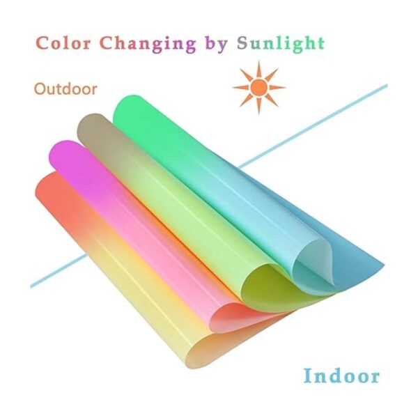 CCOZN 4 hojas que cambian de color por Sun Light HTV