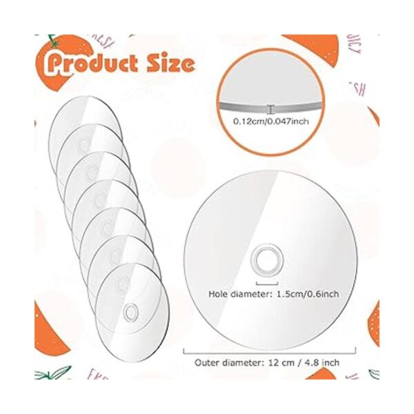CDs transparentes para pintar CD en blanco para decoración