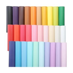 CDY Hojas de piel sintética lisa juego de 30 piezas de_1