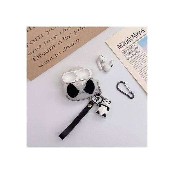 CCXNAS Funda compatible con AirPods Pro con llavero funda