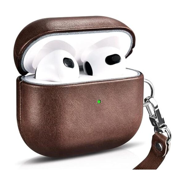 CEENFFO Funda de piel auténtica para AirPods 3 2021_1