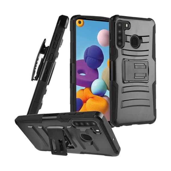 CELZEN Funda para Samsung Galaxy A21 SMA215 color negro_1