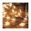 CESOF Guirnalda de luces de estrella 20 pies 40 luces