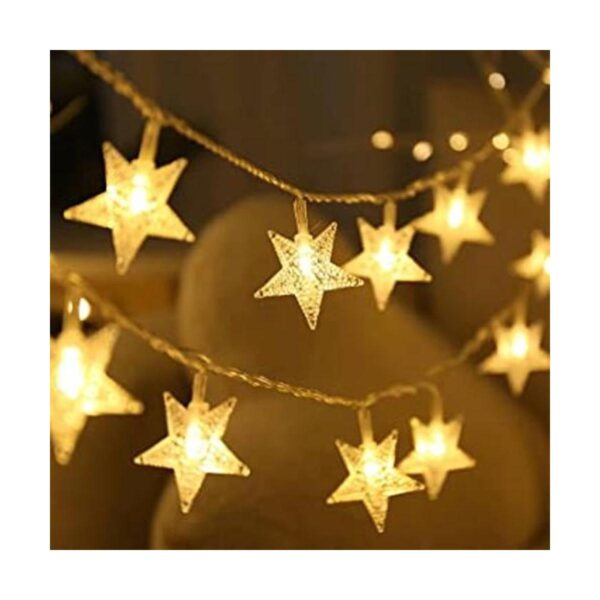 CESOF Guirnalda de luces de estrella 20 pies 40 luces