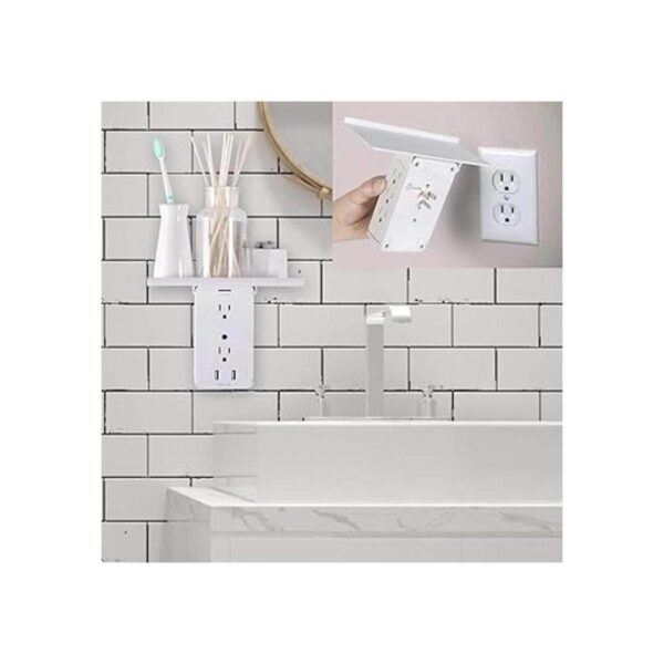CFMASTER Tomacorriente de pared con estante 10 puertos_5