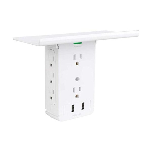 CFMASTER Tomacorriente de pared con estante 10 puertos_1