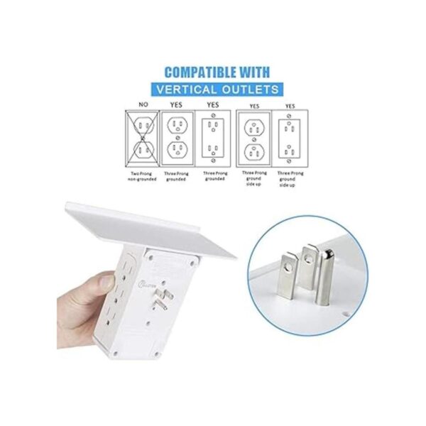 CFMASTER Tomacorriente de pared con estante 10 puertos_3