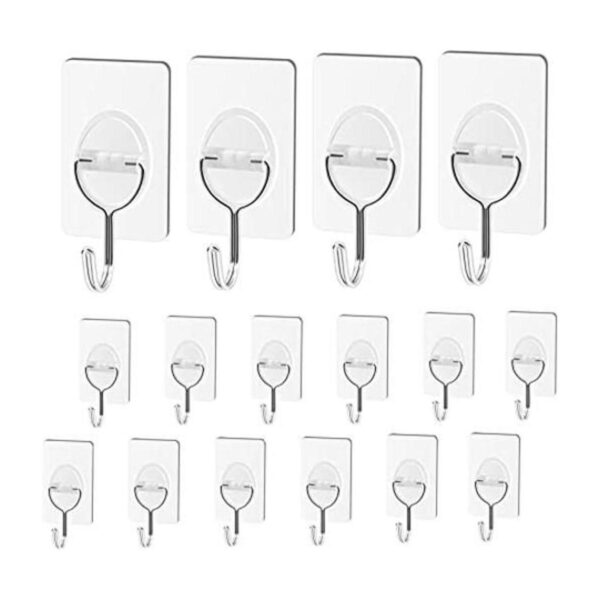 CGBE Ganchos de pared 16 ganchos resistentes para toallas_1