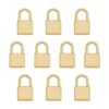 CHGCRAFT 10 colgantes de acero inoxidable 304 chapados en