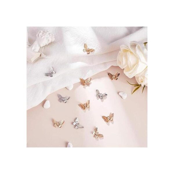 CHGCRAFT Dijes de mariposa con diamantes de imitación de