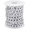 CHGCRAFT Cadenas de bordillo de aluminio de 16.4 pies con_1