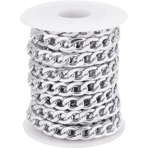 CHGCRAFT Cadenas de bordillo de aluminio de 16.4 pies con_1