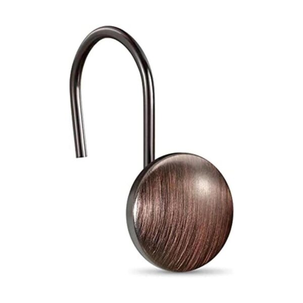 CHICTIE Ganchos para cortina de ducha de bronce