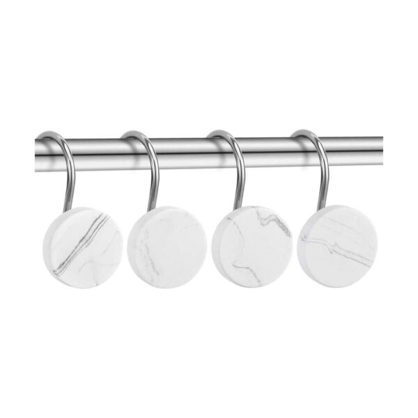 CHICTIE Ganchos decorativos para cortina de ducha de