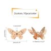 CHGCRAFT Dijes de mariposa con diamantes de imitación de