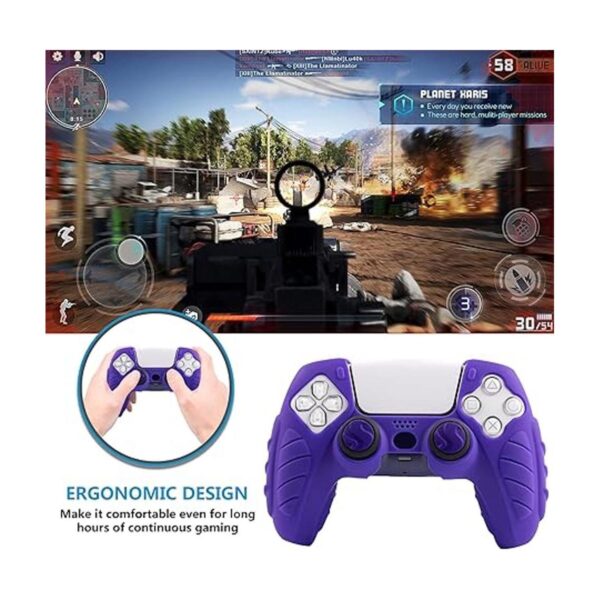 CHIN FAI PS5 Funda de silicona para controlador PS5