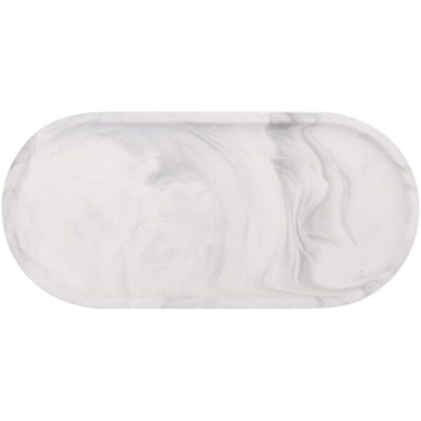 CHOOLD Elegante cerámica estilo mármol oval placa de_2
