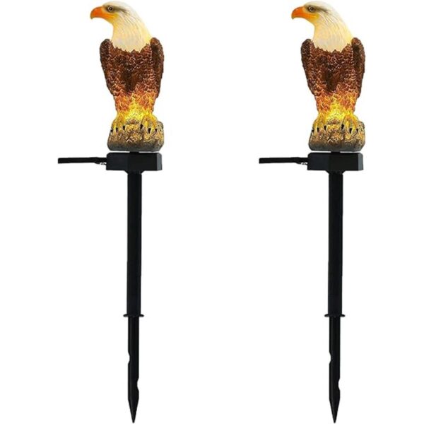 CHUANGFENG Figura de águila para jardín luz solar de_1