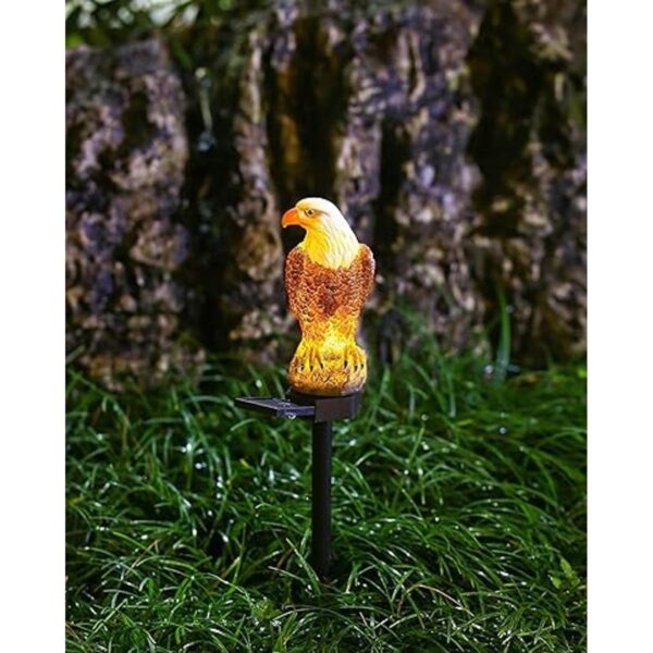 CHUANGFENG Figura de águila para jardín luz solar de_2