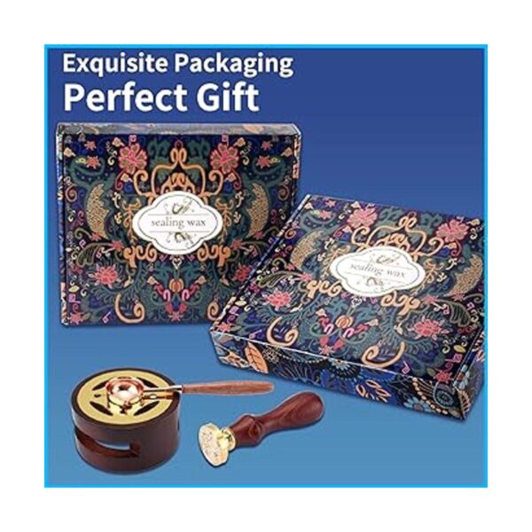 CHUHUAYUAN Kit de sello de cera con caja de regalo 24_6