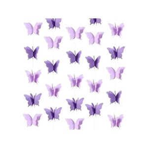 CIEOVO Guirnalda colgante de mariposas 3D con banderines_1