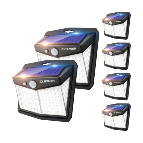 CLAONER Luces solares para exteriores 128 LED6_1