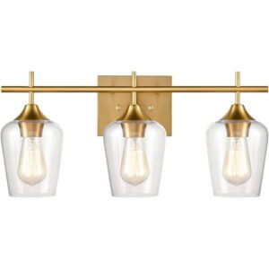 CLAXY Lámparas industriales de tocador de baño con 3 luces