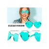 CLESDF 10 pares de gafas de sol con forma de corazón