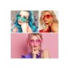 CLESDF 10 pares de gafas de sol con forma de corazón