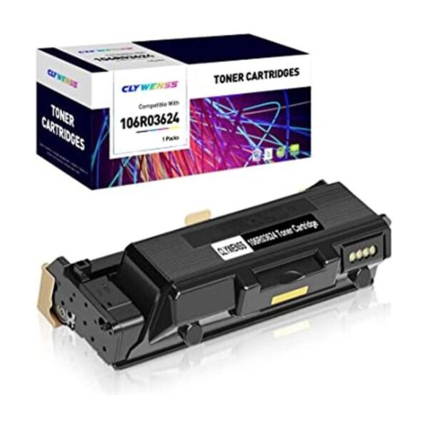 CLYWENSS Cartucho de tóner compatible 106R03624 para Xerox