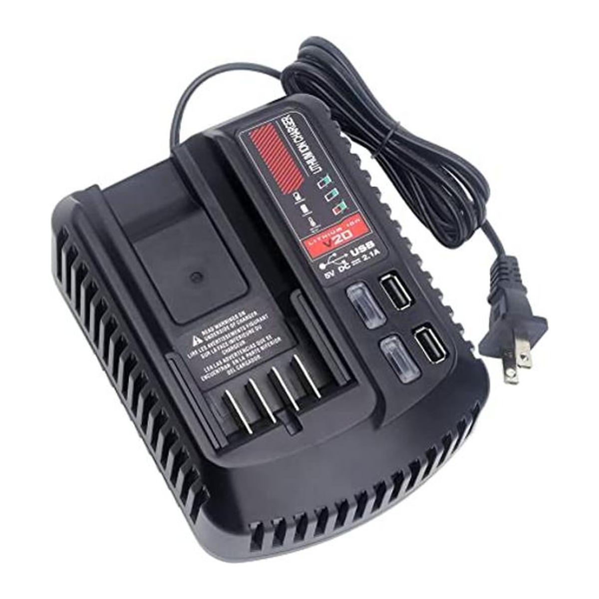 CMCB104 V20 Cargador rápido de repuesto para Craftsman